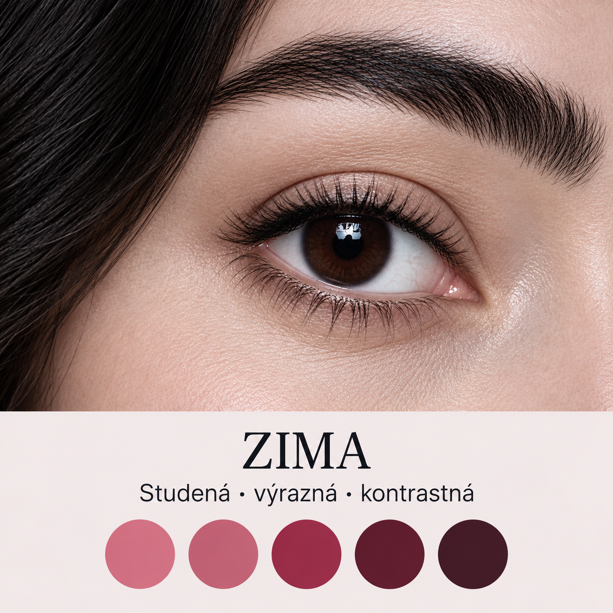 Farebná typológia zima farby